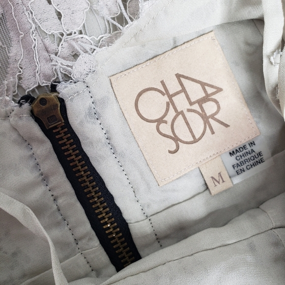 CHASER Gray Lace Mini Dress - Picture 7 of 12